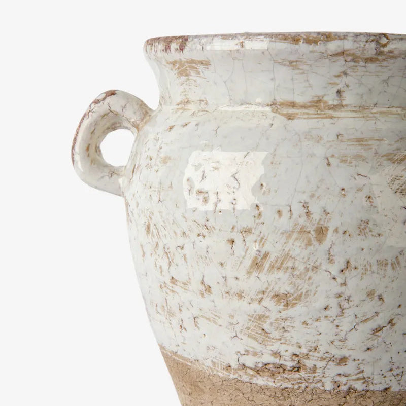 Arles Ceramic Vase | Antique White