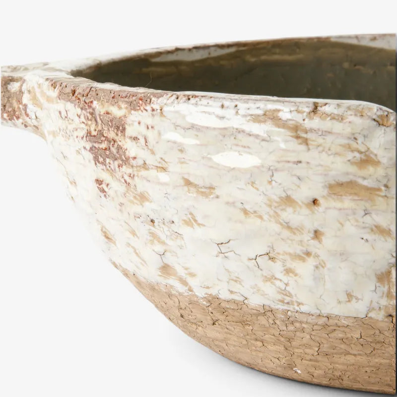 Arles Ceramic Bowl | Antique White