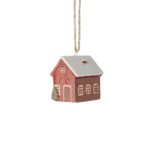Christmas - Hanging Mini Bungalow - Red