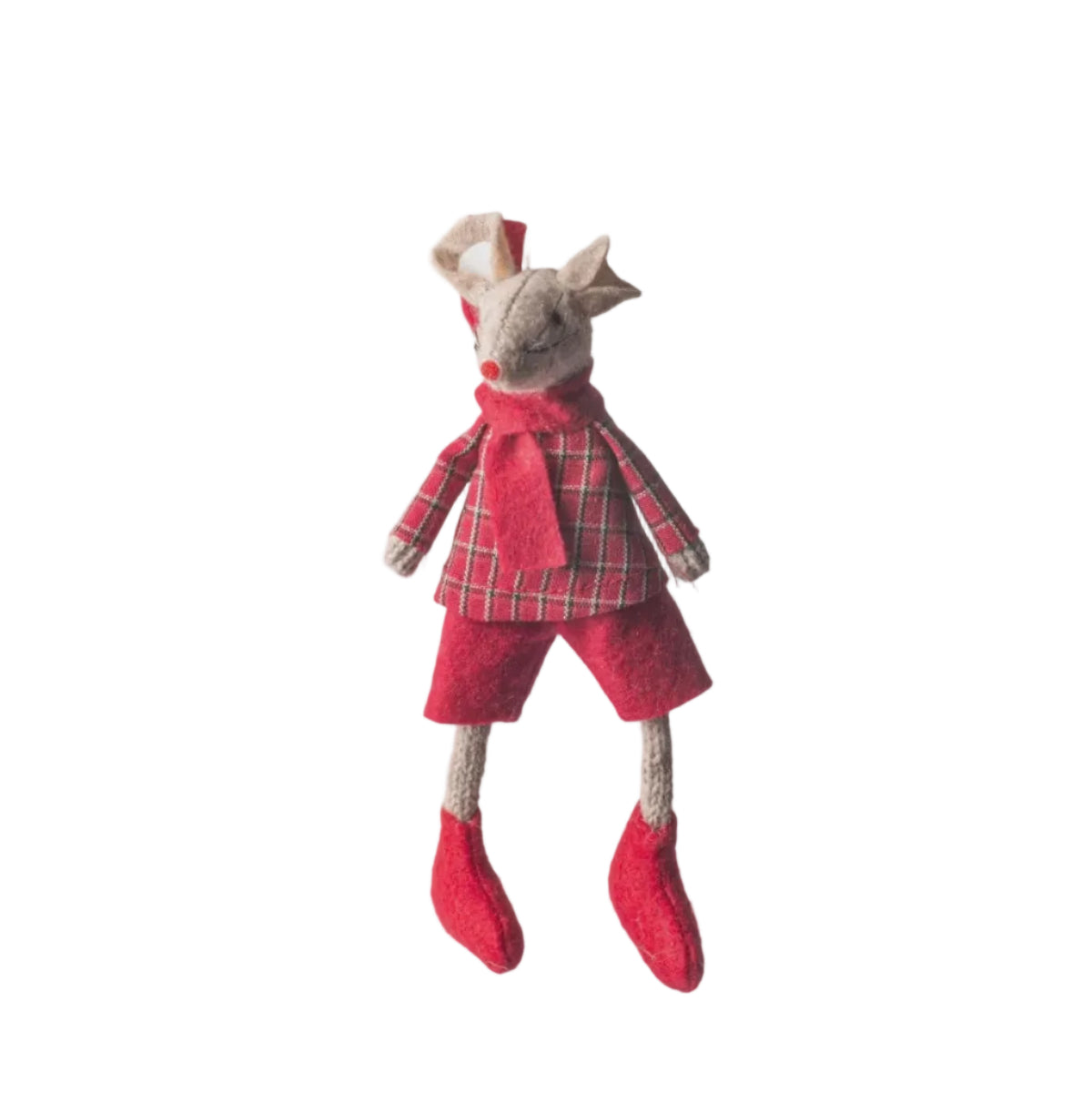 Christmas - Harry Mouse Hanging - Red