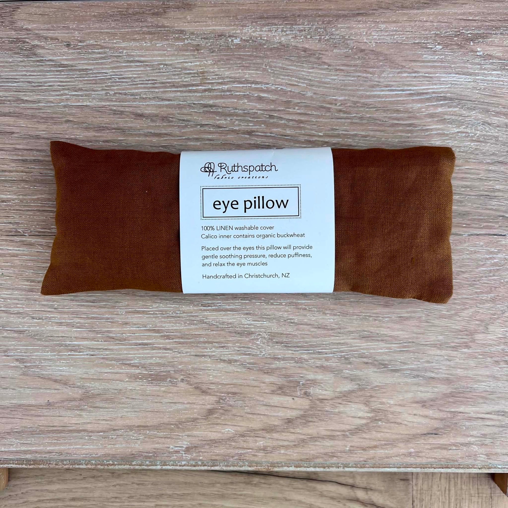 Ruthspatch Linen Eye Pillow - Cinnamon