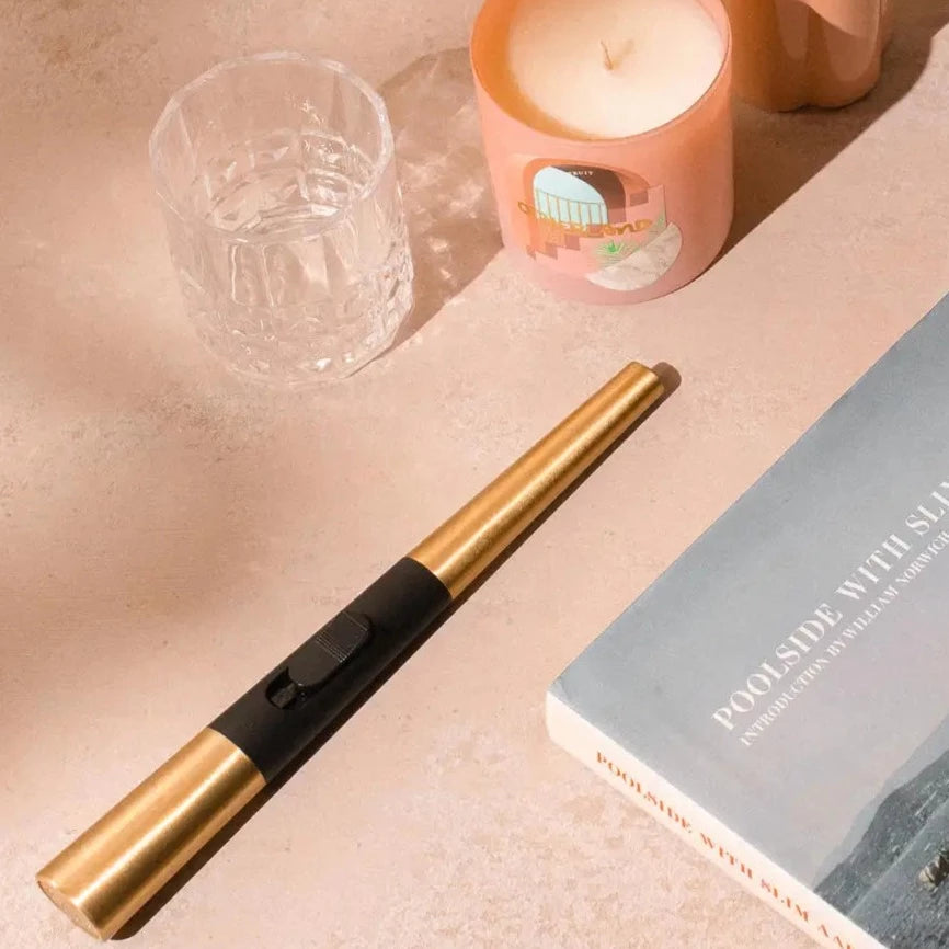 Flint Electric Candle Lighter - Gold