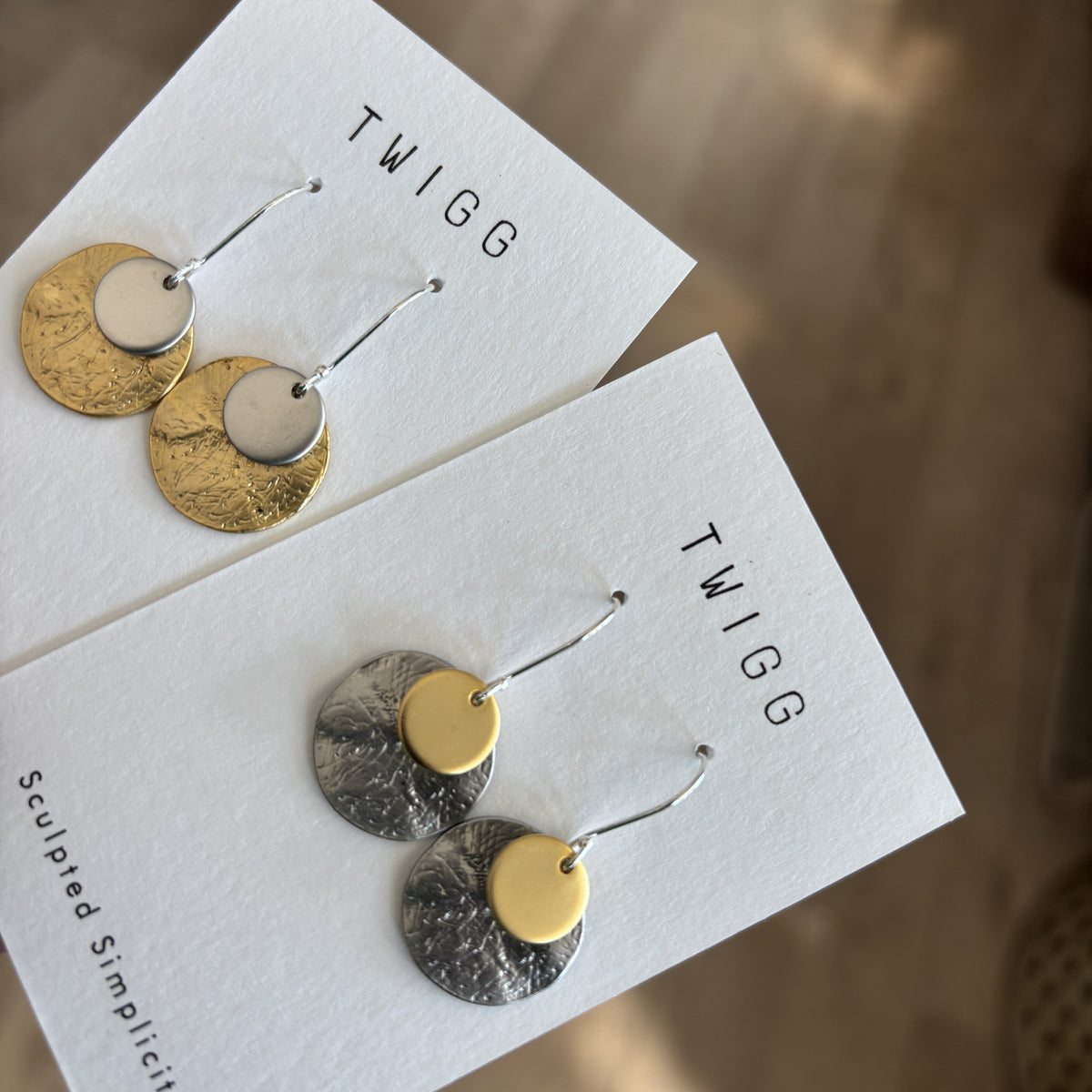 Twigg Flynn Double Disc Earrings