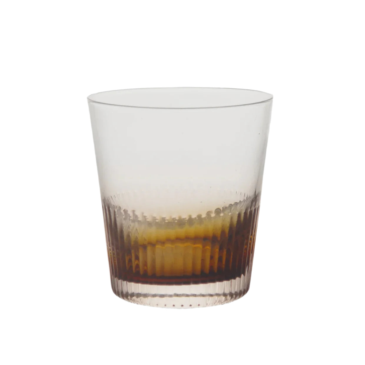ambretta ridged whiskey glass 