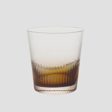 ambretta ridged whiskey glass 
