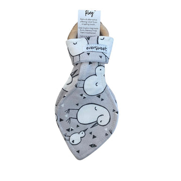 Eversweet teething ring grey kiwi