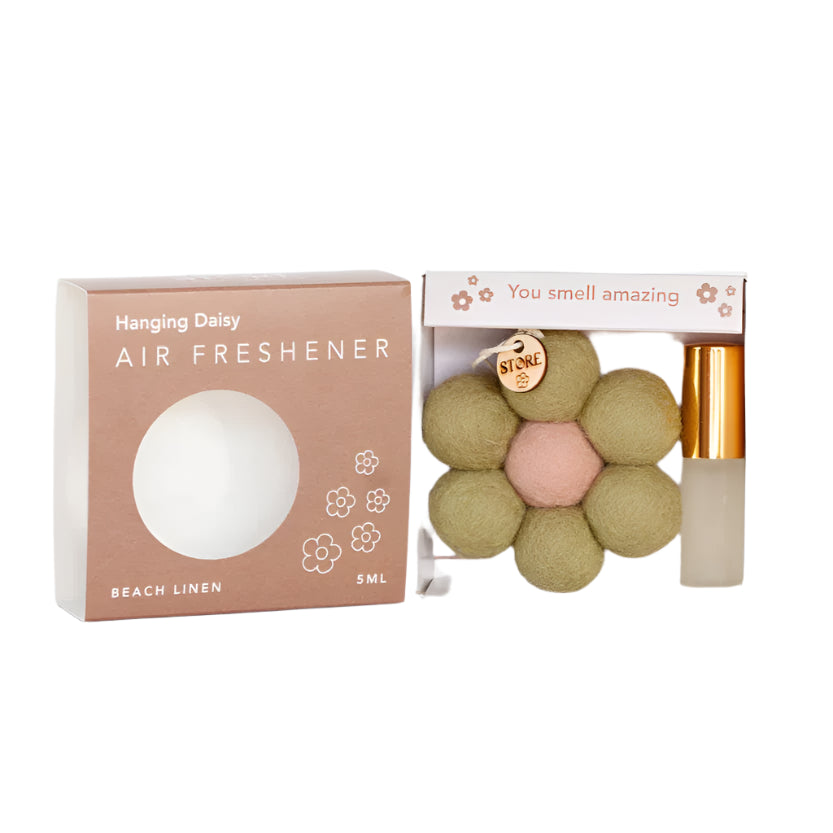 Hanging Daisy Air Fresheners - Sage beach linen