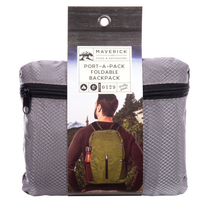 Maverick Foldable Backpack - Green