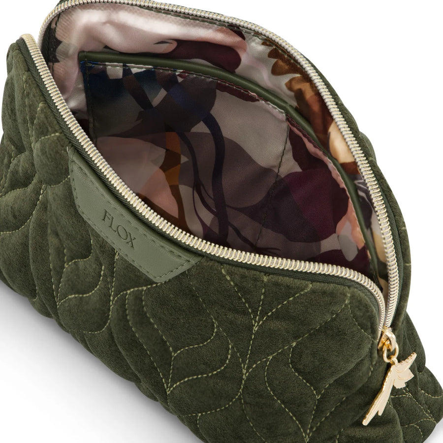 Flox Ahi Velvet Cosmetic Bag - Medium