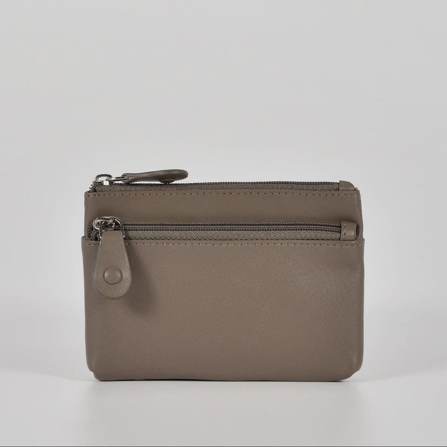Leather Coin Purse - Jas | Taupe