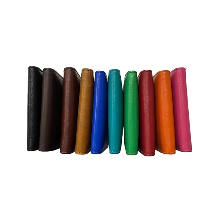 Leather Card Wallet - Jed Aqua