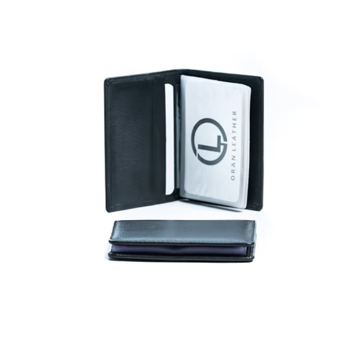 Leather Card Wallet - Jed Aqua