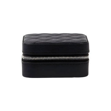S+G Jewellery Case - Square | Quilted Black
