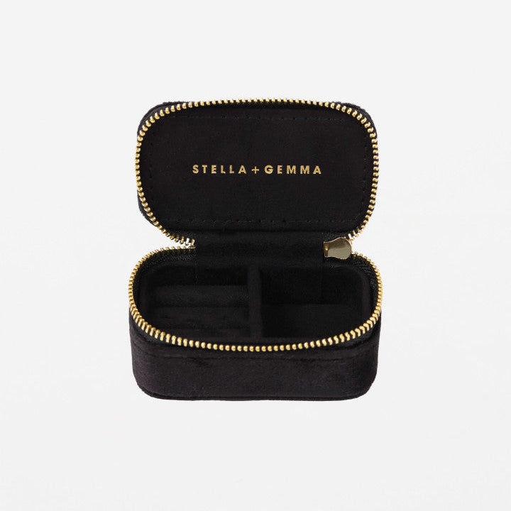 S+G Jewellery Case - Rectangle | Velvet Black