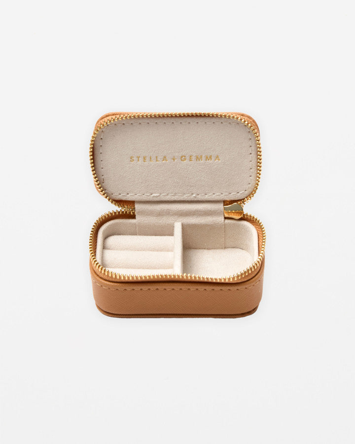 S+G Jewellery Case - Small Rectangle | Caramel