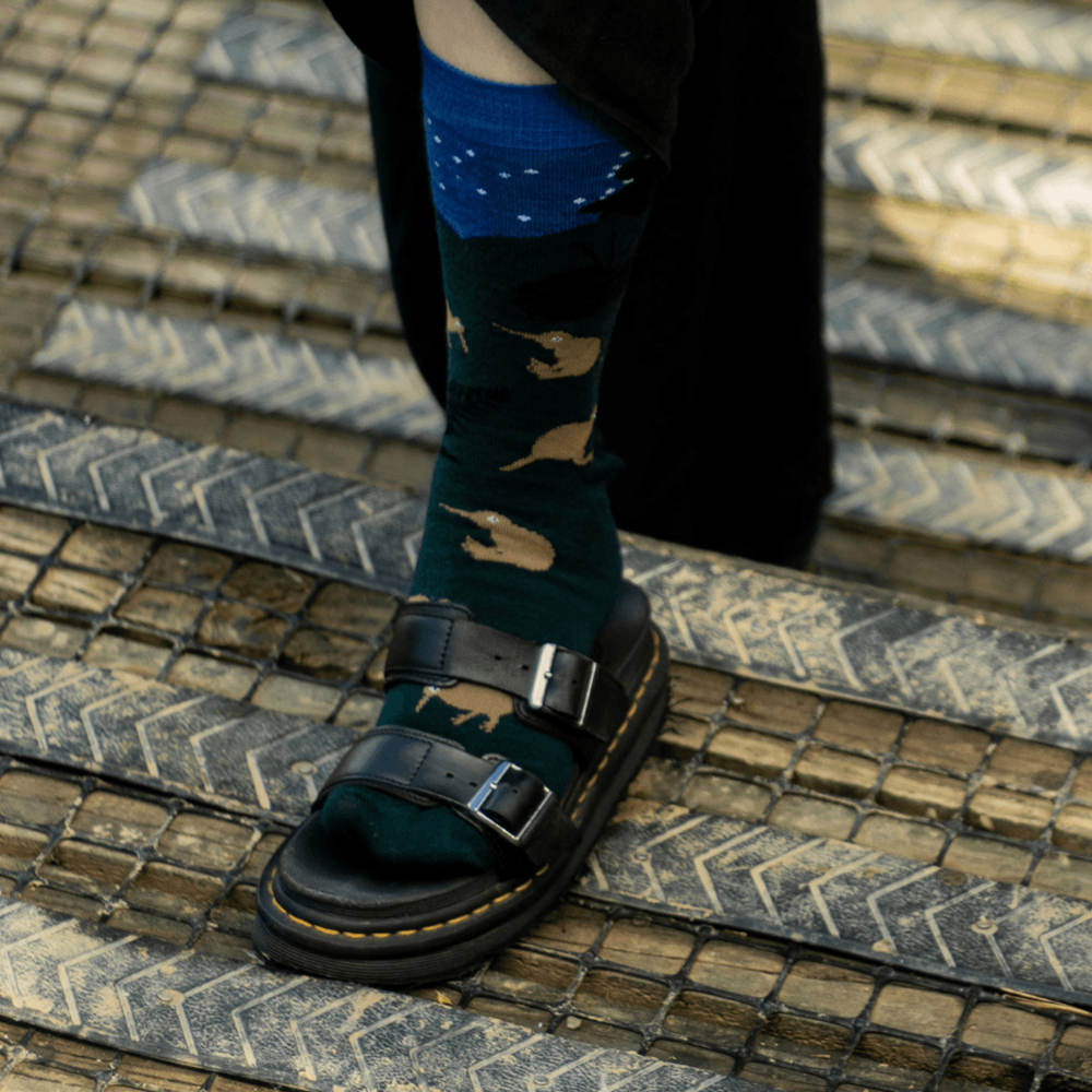 Lamington Socks - Night Kiwi Crew