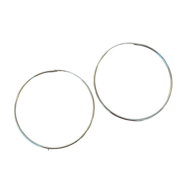 Sterling Silver Earrings - Large Hoop