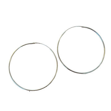 Sterling Silver Earrings - Large Hoop