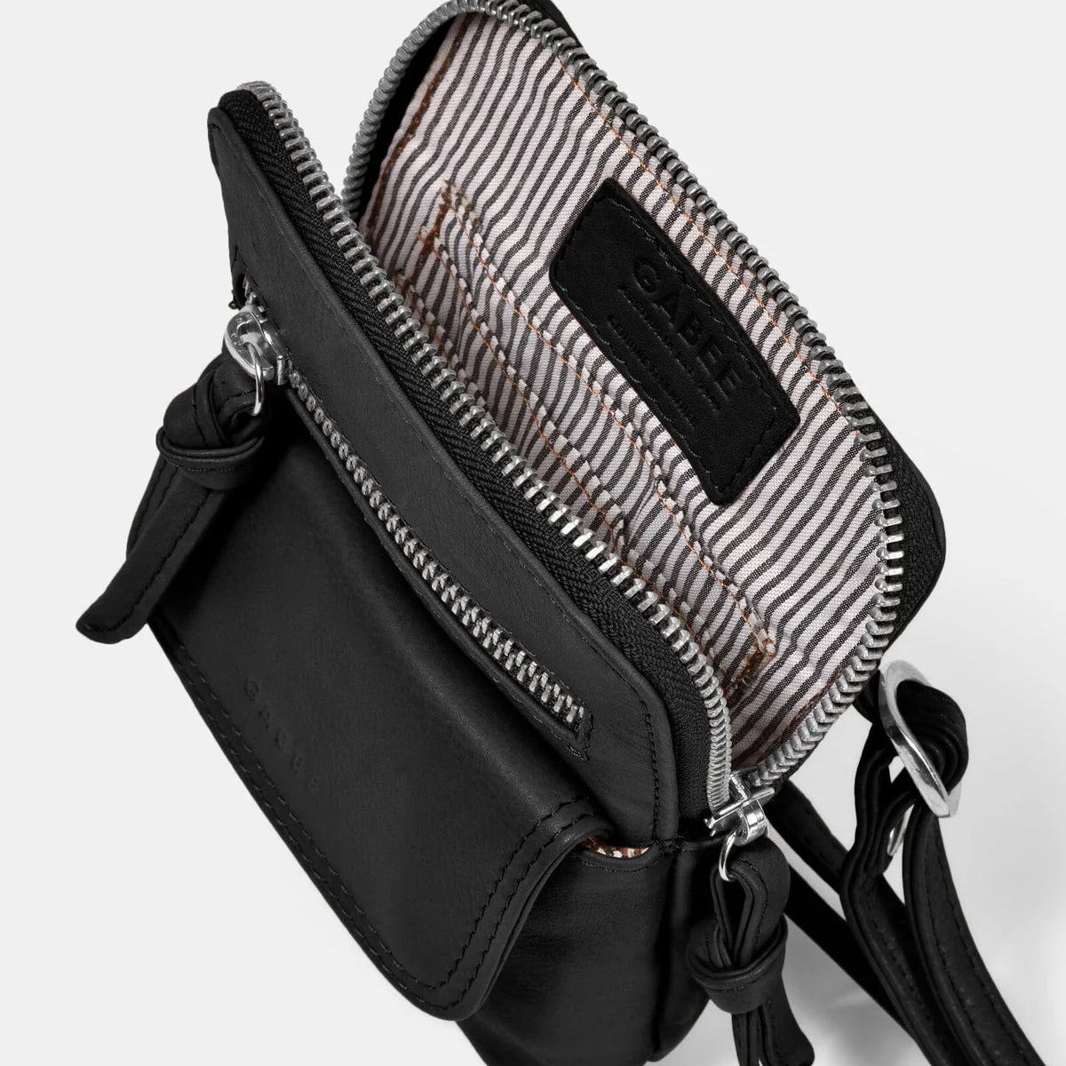 Leather Mini Cross Body - Lauren | Black
