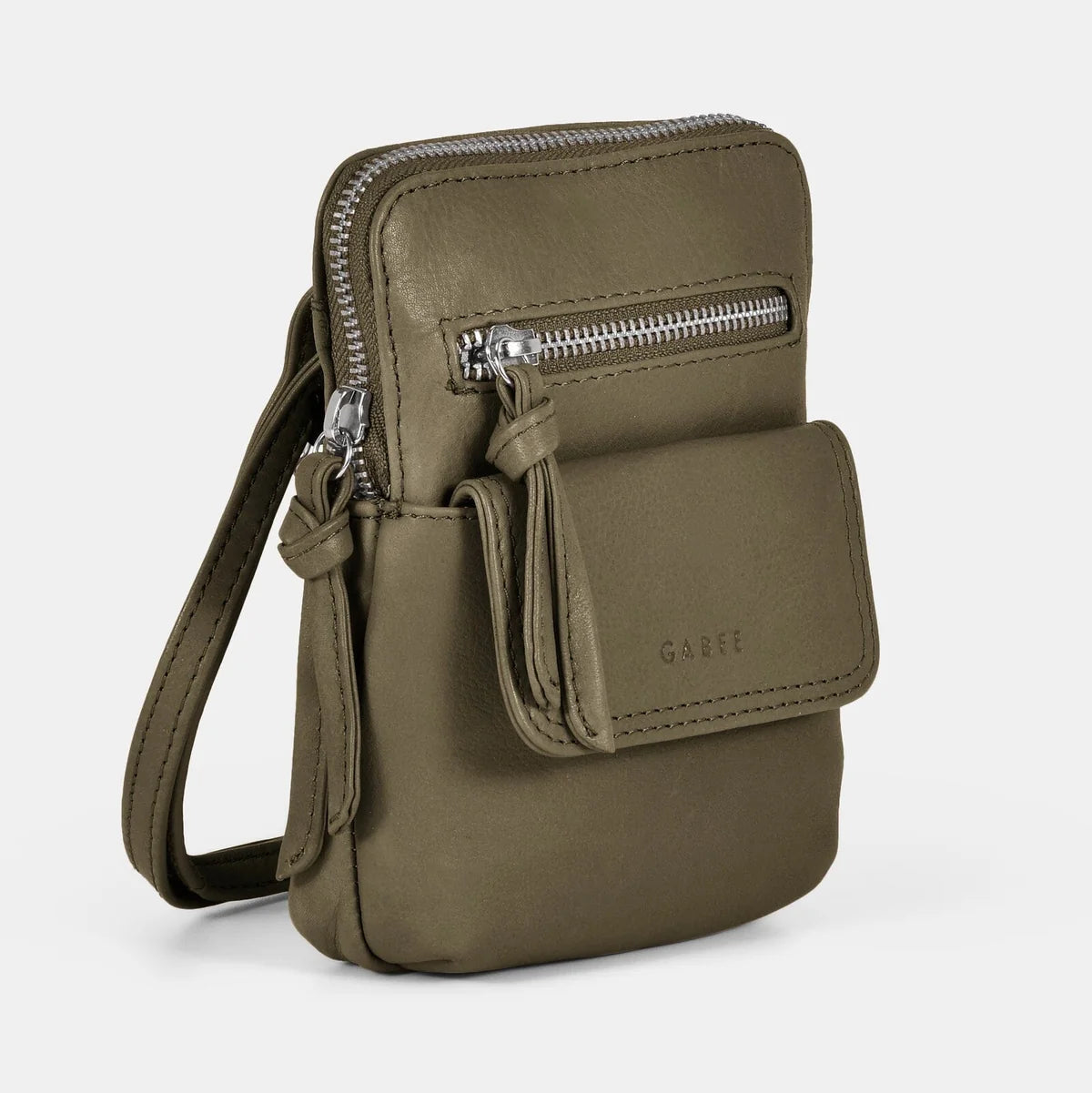 Leather Mini Cross Body - Lauren | Olive