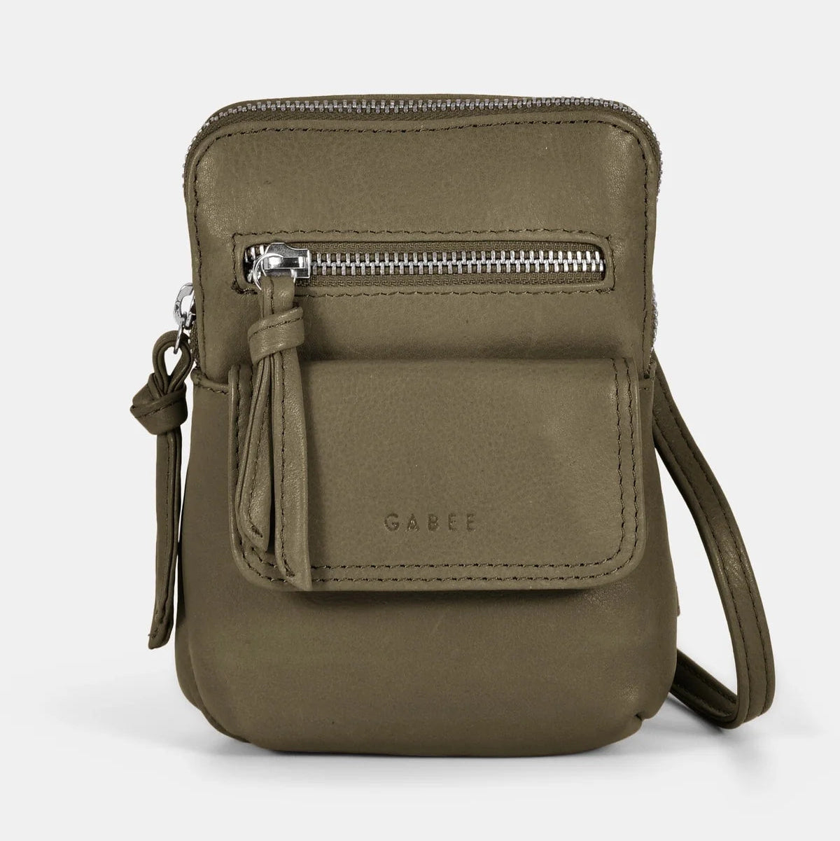 Leather Mini Cross Body - Lauren | Olive