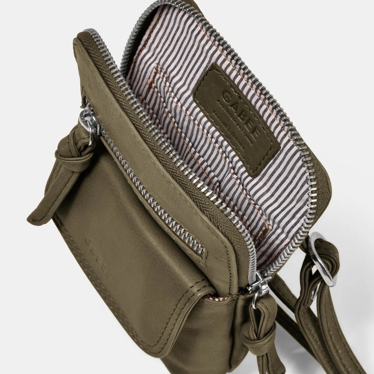 Leather Mini Cross Body - Lauren | Olive