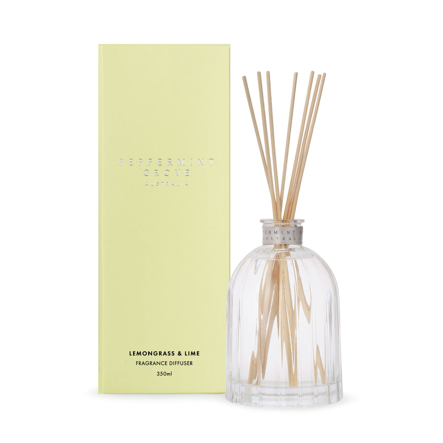 Lemongrass & Lime Room Diffuser by Peppermint Grove | 350ml