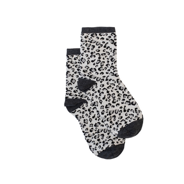 Grey Leopard Sock