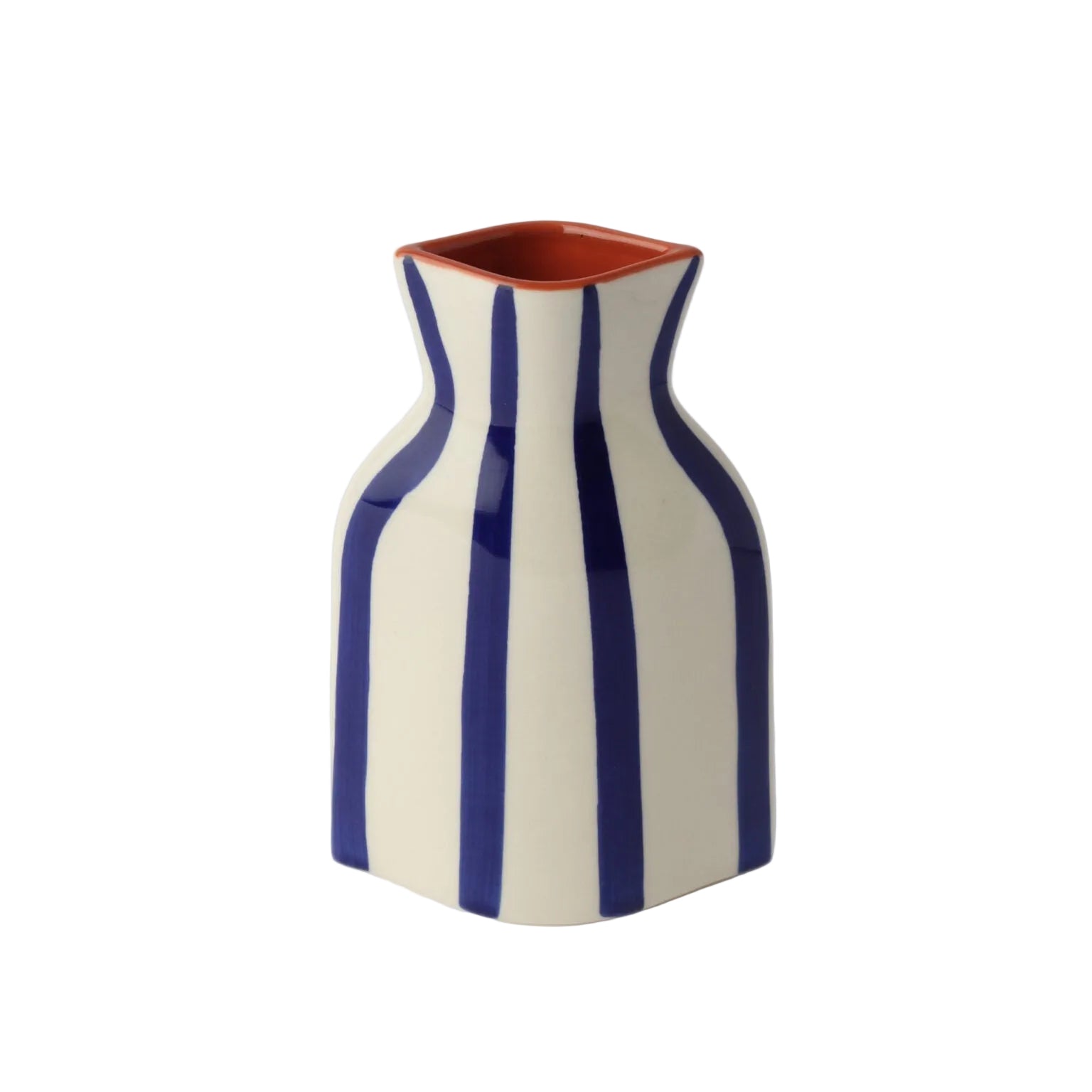 Blue and white ceramic vase by Le Forge