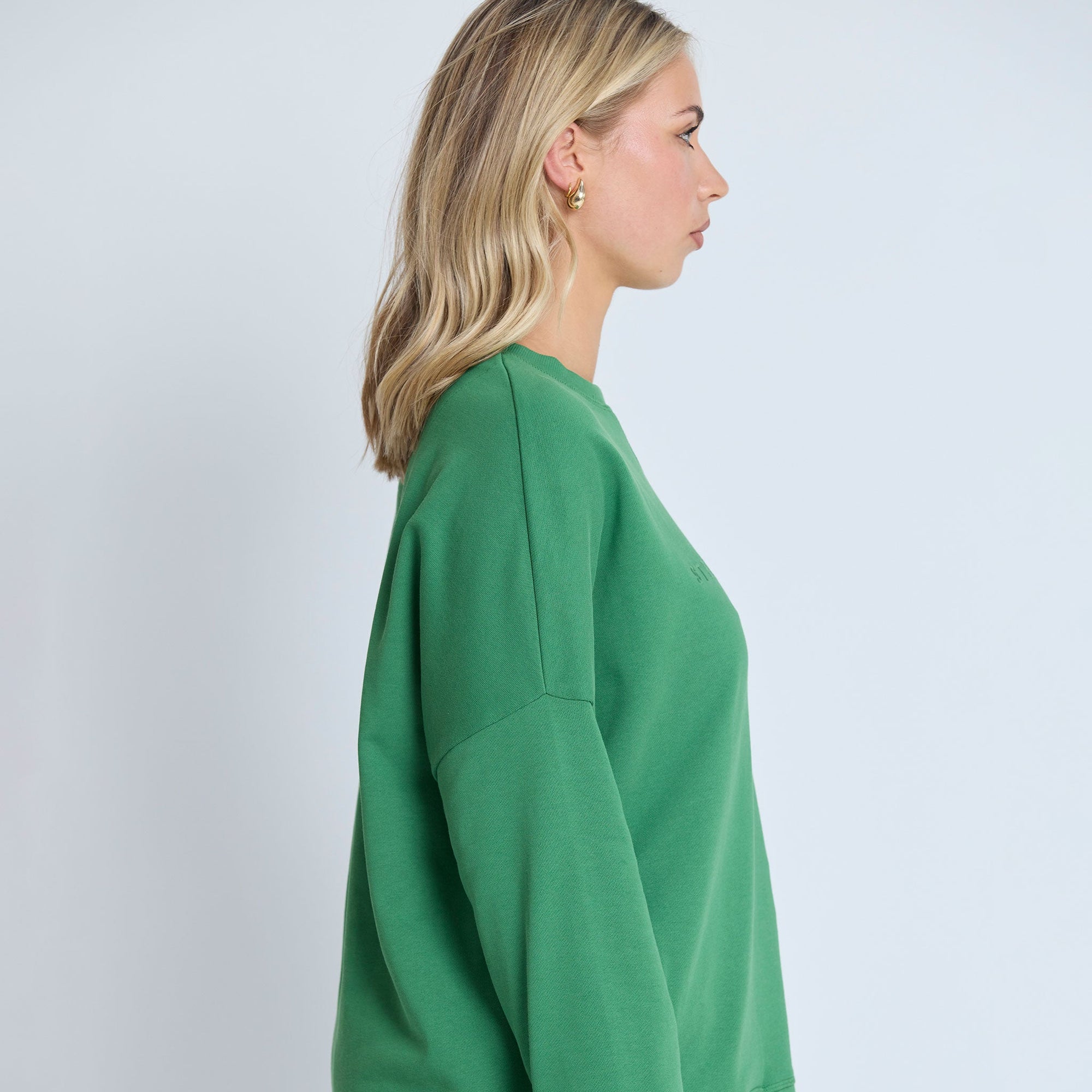 Newport Pocket Crew Sweater - Basil