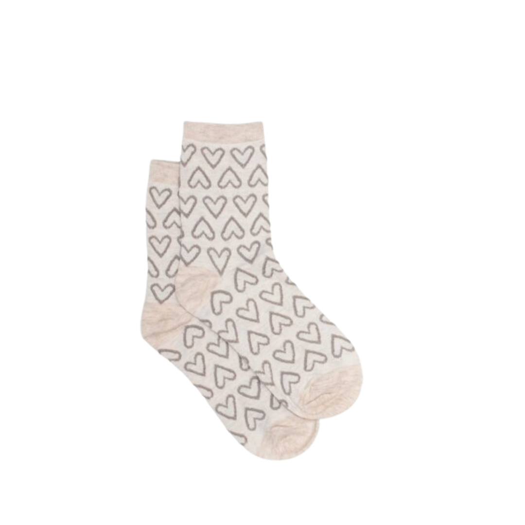 Oat Heart Socks