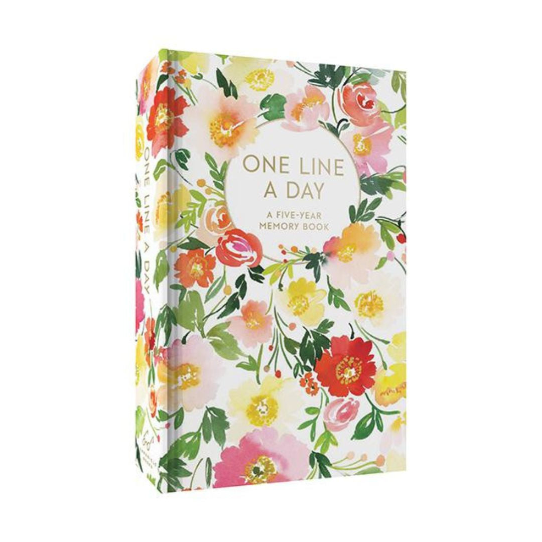 One Line A Day Memory Book - Floral