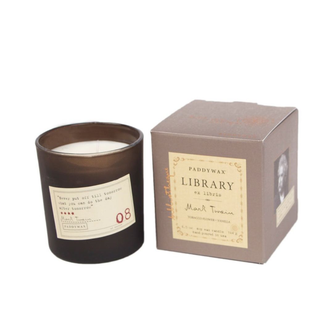 Library Boxed Candle - Mark Twain