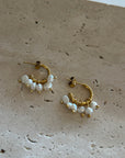 Earrings - Pearl | Gold 6 Pearl earrings