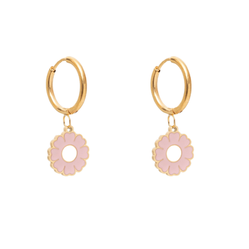 Pink Marigold Earrings