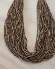 Bronze Petite Glass Bead and Wooden Beads