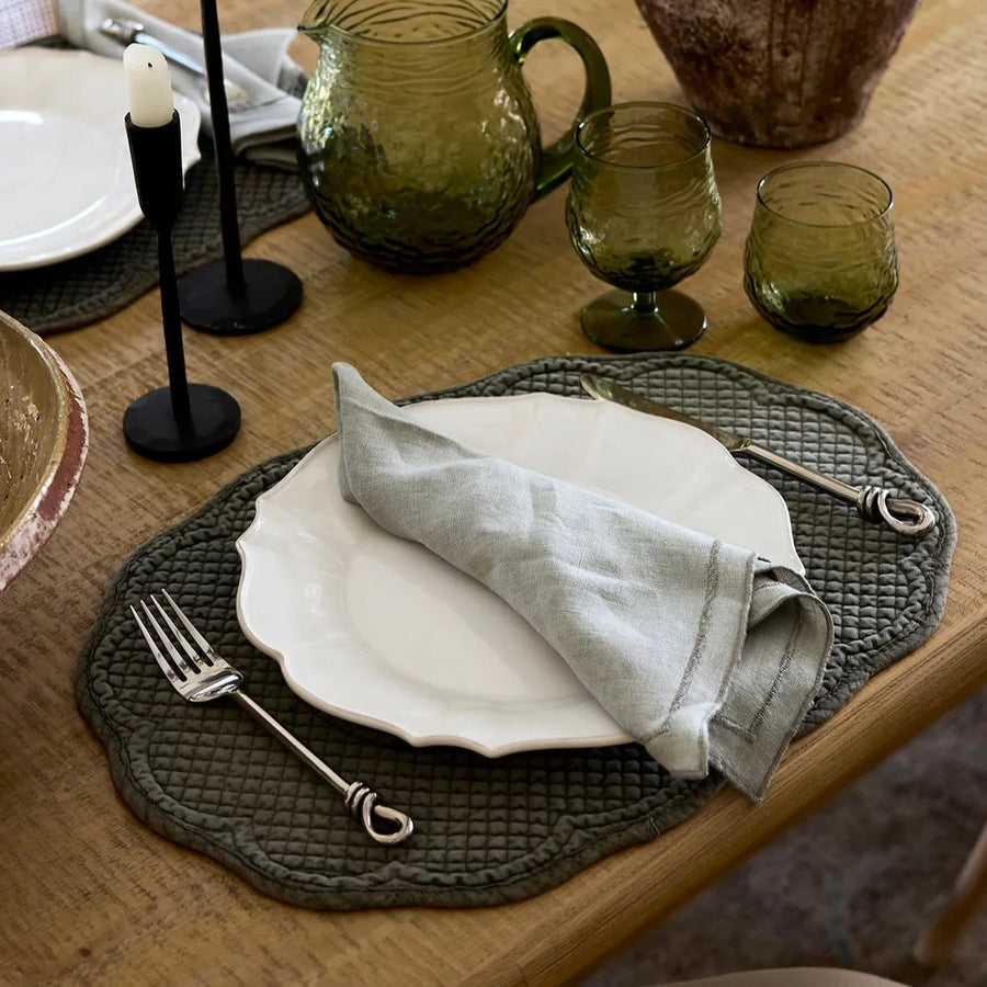 Rena Quilted Placemat - Olive
