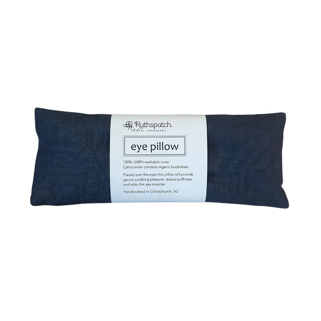 Ruthspatch Linen Eye Pillow - Denim