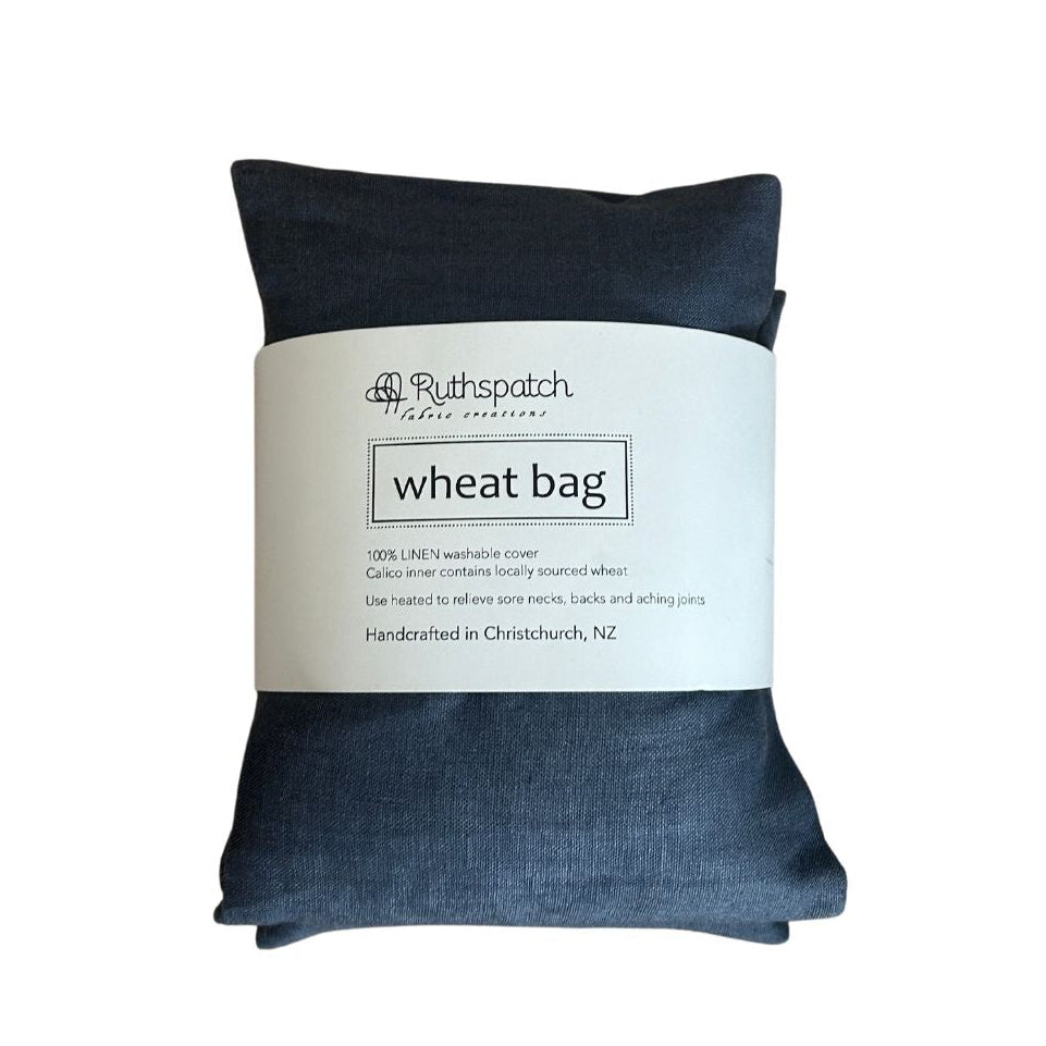Ruthspatch Linen Wheat Bags - Denim