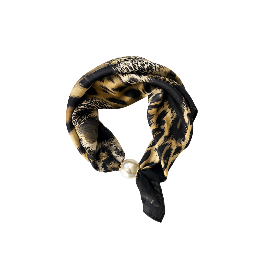 Pearl Fasten Neck Tie - Safari Blend