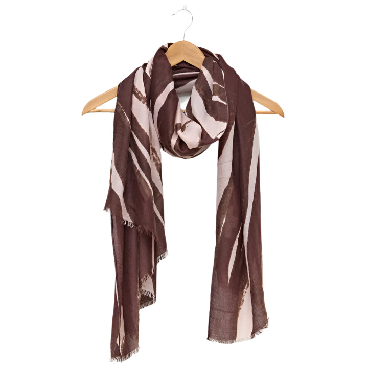 S + G Scarf - Rust and Blush Geometric