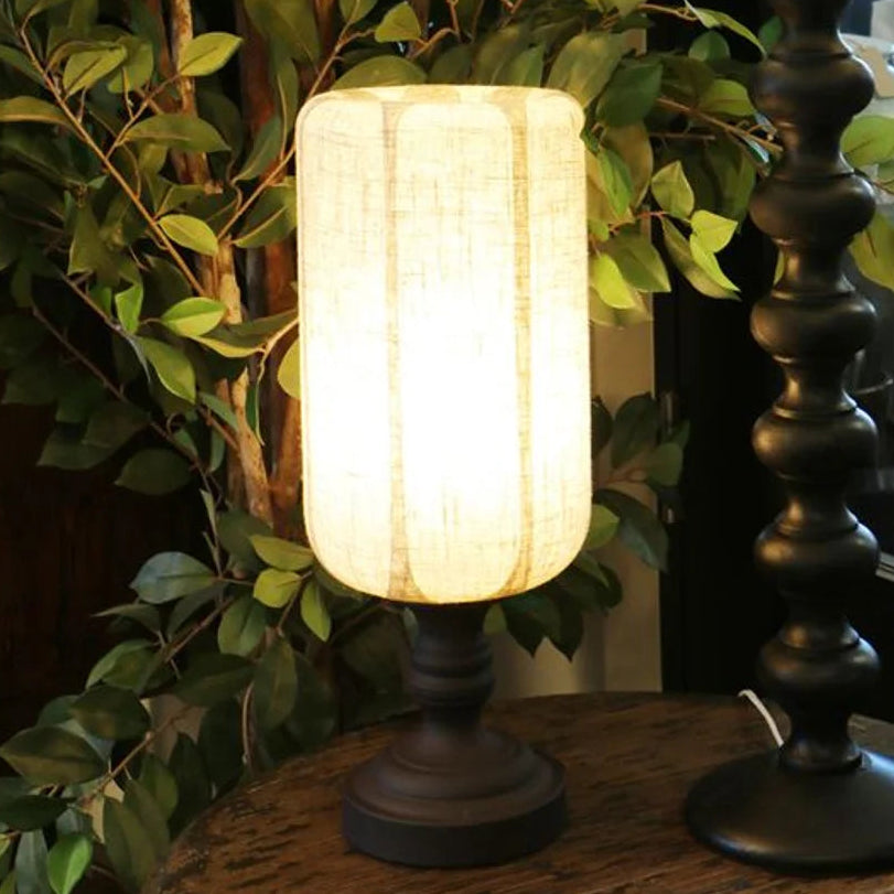Medina Linen and Glass Lamp