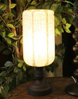 Medina Linen and Glass Lamp