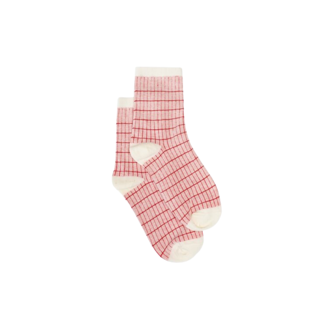 Berry Grid Sock