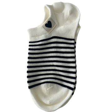 S + G  Socks - Black + White Stripe