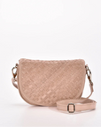 Woven Leather Bag  - Surrey | Blush