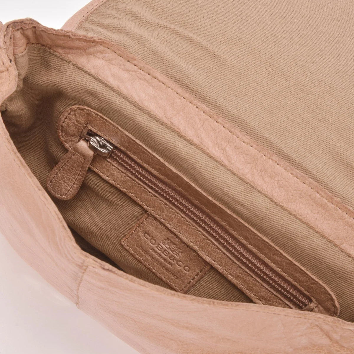Woven Leather Bag  - Surrey | Blush