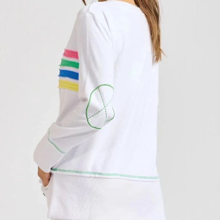 Est 1971 Terry Rainbow Sweat - White / Multi