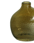 Handblown Amber Glass Vase