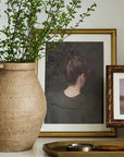 Wall Art - Vintage Portrait Lady in Green